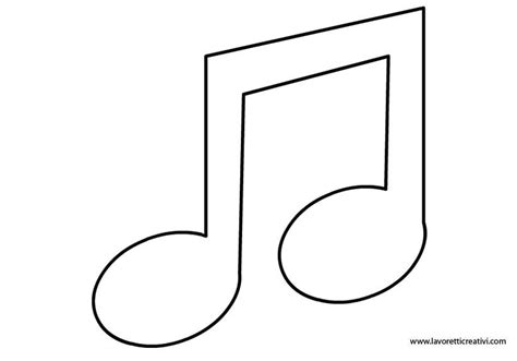 Free coloring sheets to print and download. sagoma-nota-musicale-2 | Hv | Pinterest | Stenciling