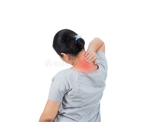 Women Has Neck Pain Stock Image Image Of Health Pain 84451859