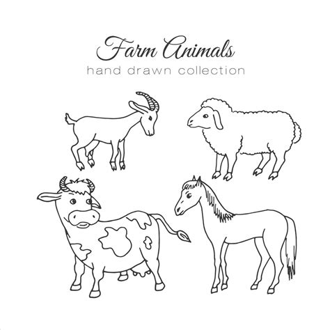 Farm Animals Drawing At Explore