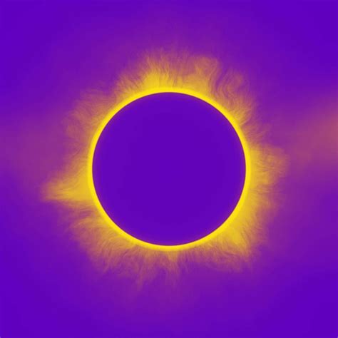 Solar Eclipse In Purple Painting By Celestial Images Fine Art America