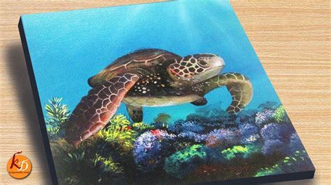 Sea Turtle Acrylic Painting Episode Youtube