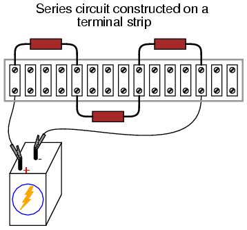The diagram below shows a circuit with one battery and 10 resistors; Building Simple Resistor Circuits | Series And Parallel ...