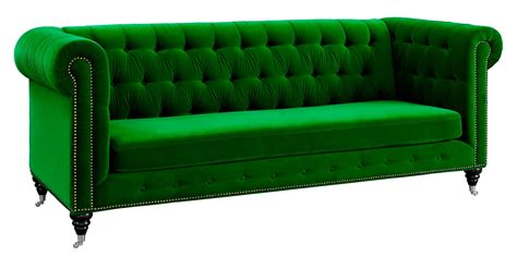 Hanny Green Velvet Sofa By Tov Furniture