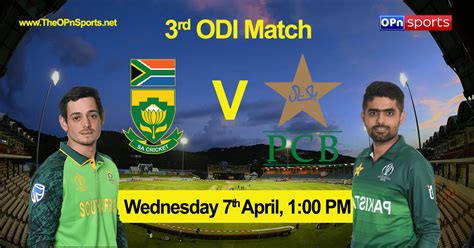 South Africa Vs Pakistan 3rd Odi Match Pak Vs Sa Live Cricket Score