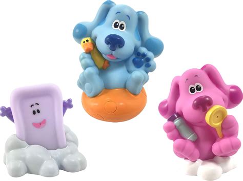 blue s clues and you deluxe bath toy set includes blue magenta and slippery soap