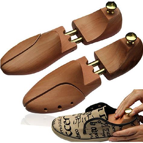 1 pair unisex cedar wood shoe trees wooden leather shoes shaping shaper model ebay