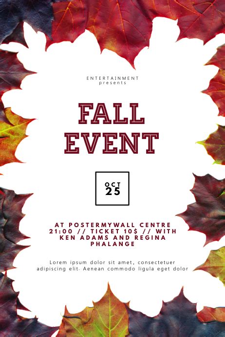 Copy Of Fall Event Flyer Template Postermywall