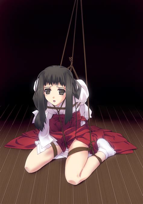 Murakami Suigun F Ism Original Highres 1girl Bdsm Bondage Bound Crotch Rope Hakama