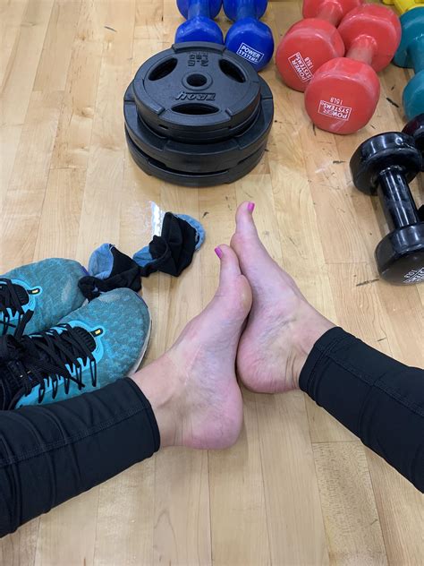 Hot And Sweaty After My Workout At The Gym R Verifiedfeet