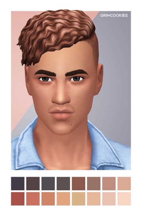 Grimcookies Sebastian Hair Retextured Sims 4 Hairs