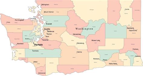 Maps Of Washington State And Its Counties Map Of Us Images