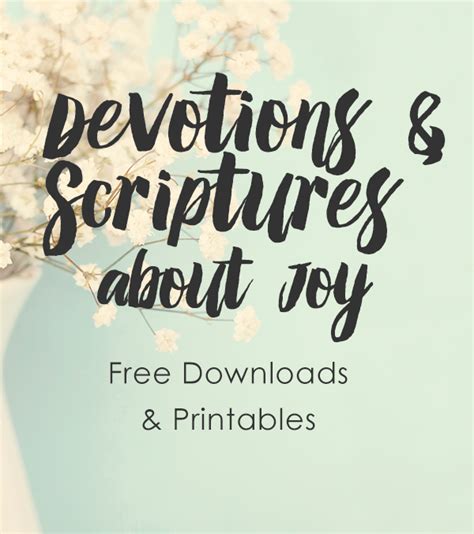 10 Free Devotions About Joy Bible Verse Printables Faithgateway
