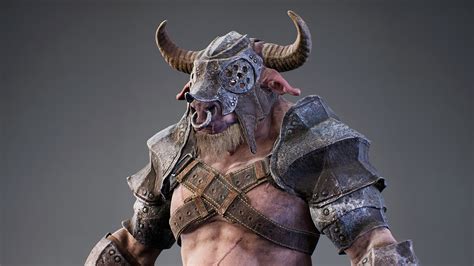 Armored Minotaur In Characters Ue Marketplace