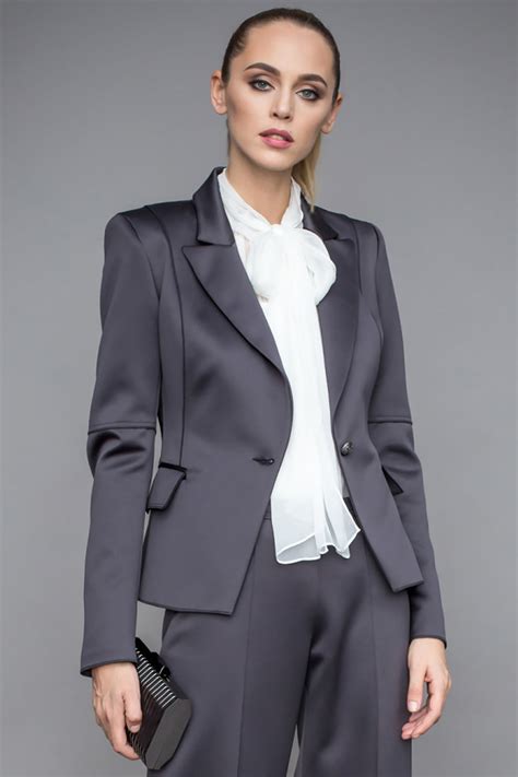 Elegant Blazer With Lapels S9036 Nissa