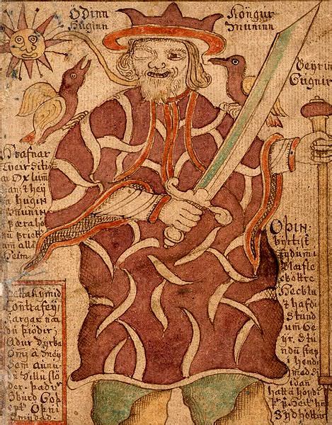 Odin A Norse Mythology Image From The 18th Century Icelandic