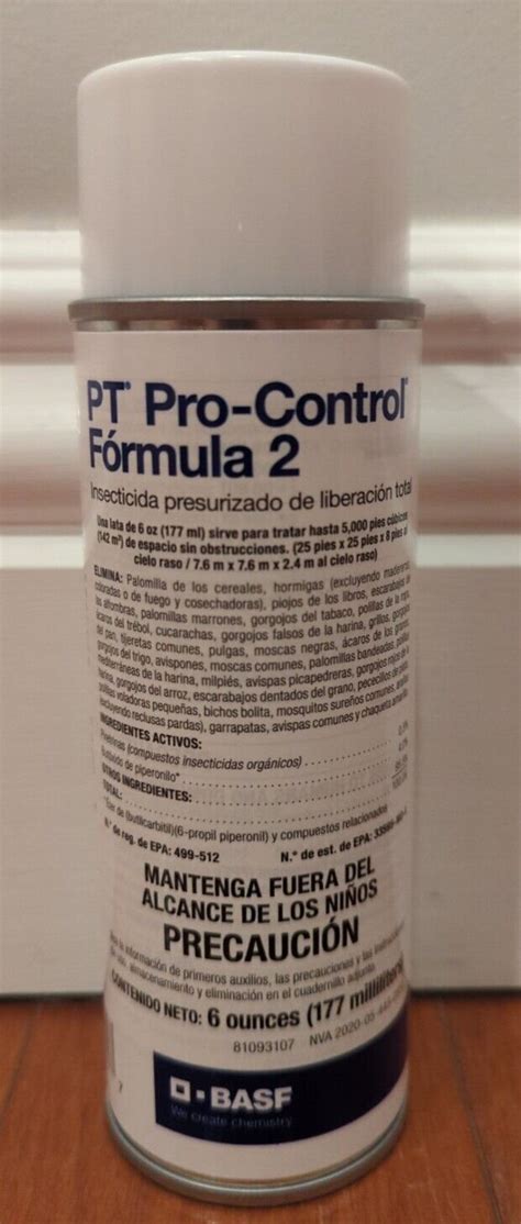 Pt Pro Control Formula 2 Broad Spectrum Insecticide 6oz Aerosol