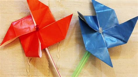 Origami Windmill Super Easy Paper Origami Youtube