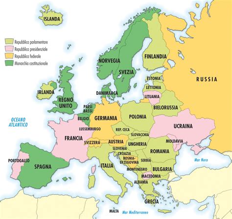 Cartina Europa Stati Cartina