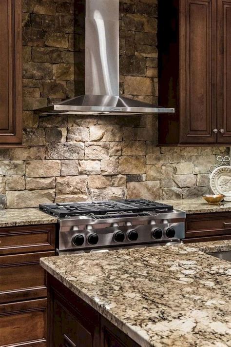Spectacular Stone And Rock Kitchen Backsplashes That Wow Rustic Kitchen Design Stone