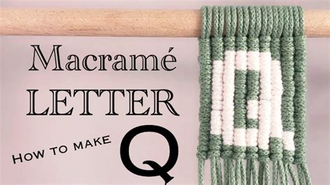 Letter P I Ny Macrame Wall Hanging Knots Creative Material Braids Craft Bang Braids