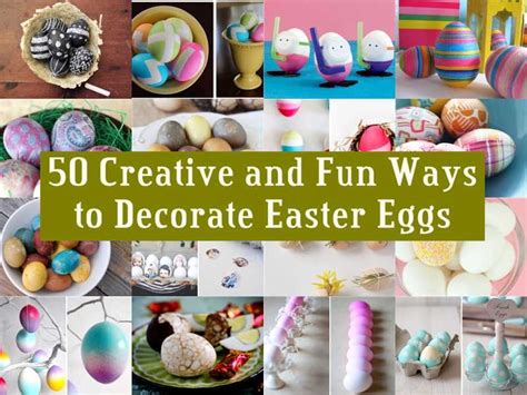 50 Creative And Fun Ways To Decorate Easter Eggs Pictures