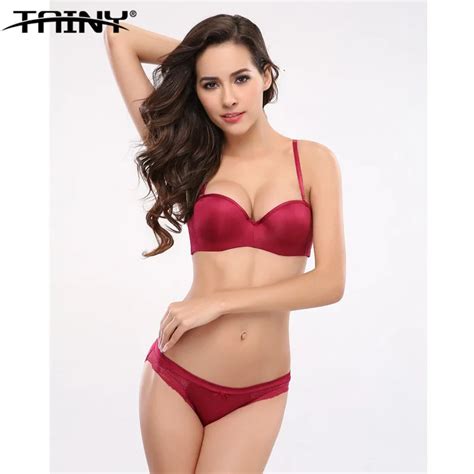 Tainy New European American Women Underwear Half Cup12 Cup Lace Lingerie Push Up Smooth Bra