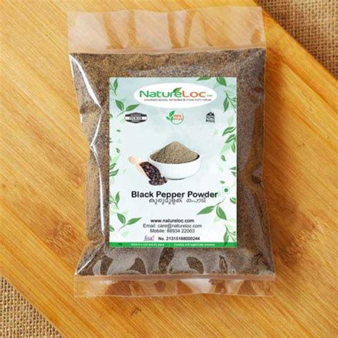 Buy Black Pepper Powder Online Kerala Kurumulaku Podi Kali Mirchi