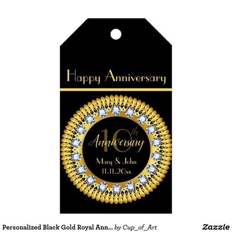 Personalized Black Gold Royal Anniversary Royal | Anniversary gifts, Anniversary, Happy anniversary