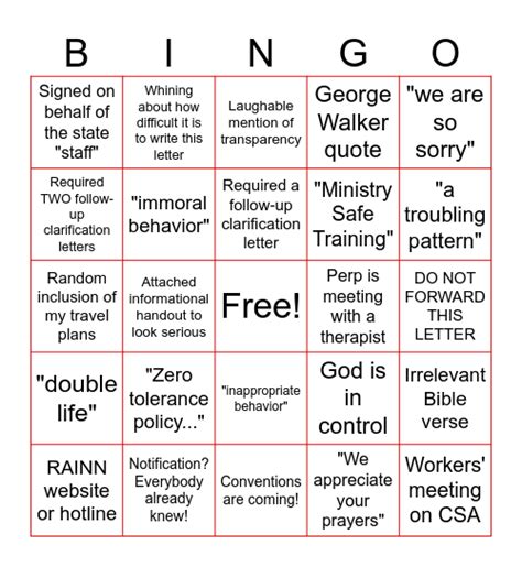 Notification Letter Bingo Truth Meetings Board The Truth