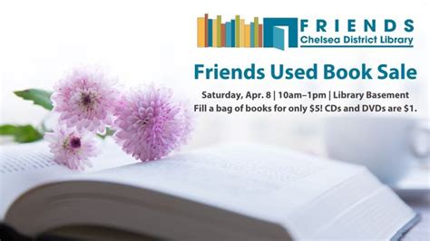 April 8 Friends Of The Chelsea District Library Used Book Sale