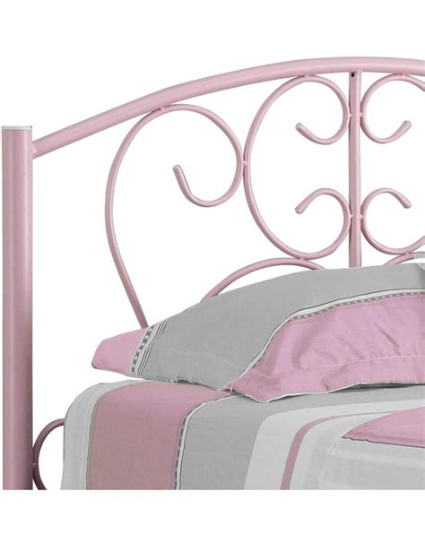 Twin Metal Bed Frame Pink Maison Caplan
