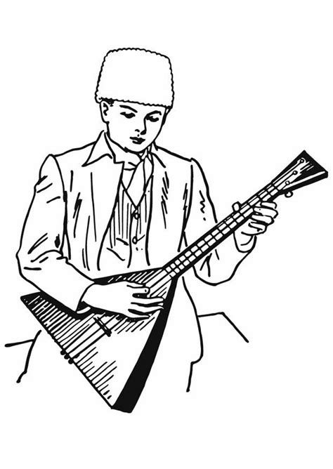 Weitere ideen zu ausmalbilder, ausmalen, weihnachtsmalvorlagen. Malvorlage Balalaika - Kostenlose Ausmalbilder Zum Ausdrucken.