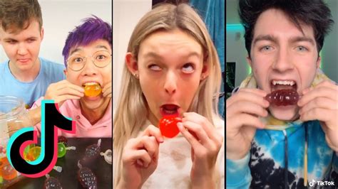 Tiktok Hit Or Miss Jelly Fruit Candy Challenge Compilation 🍇🍋🍓 Youtube