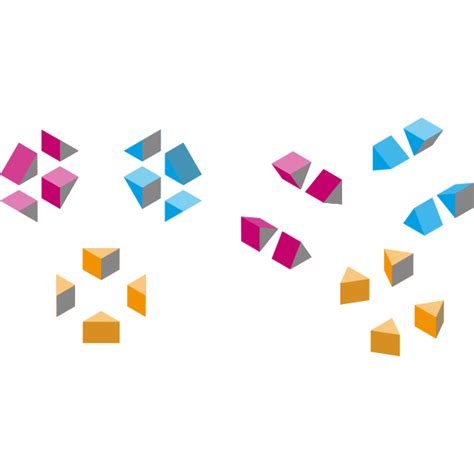 Colorful Isometric Triangles Free Svg