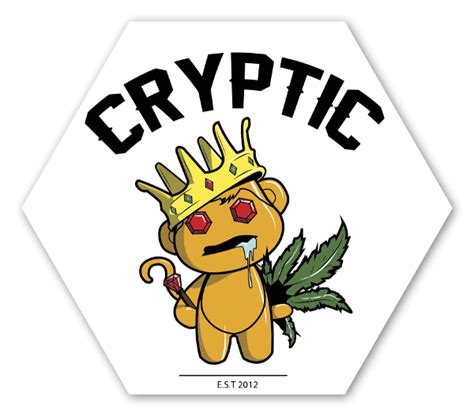 Die cut Cryptic Mindz Golden Stoner - @ StickerApp Shop