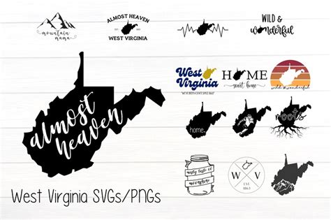 West Virginia Svg Png Bundle Cricut Vinyl Shirt Mug Graphics Etsy