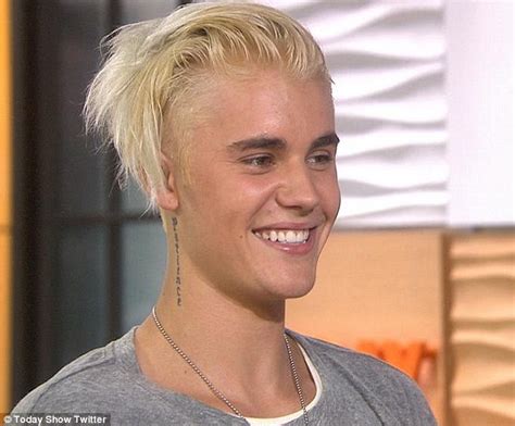 Justin Bieber Unveils Shock Of Bleach Blond Hair On Today Show Before