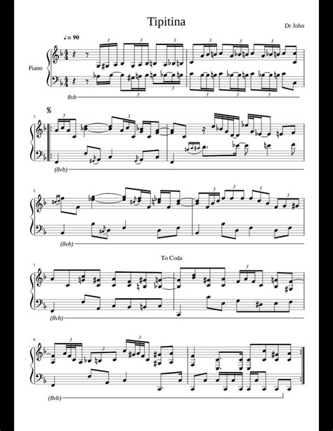 Tipitina Dr John Sheet Music For Piano Download Free In Pdf Or Midi