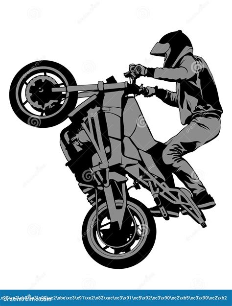 Stunt Bike Stock Vector Illustration Of Biker Competition 169855173