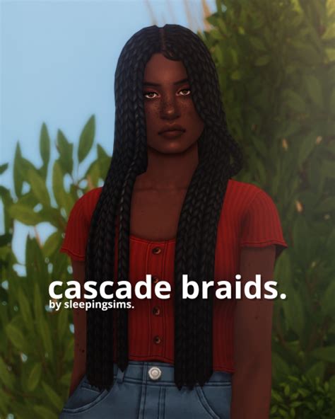 Sims 4 Mm Cc Sims Four 4 Braids Long Braids Sims 4 Mods Clothes