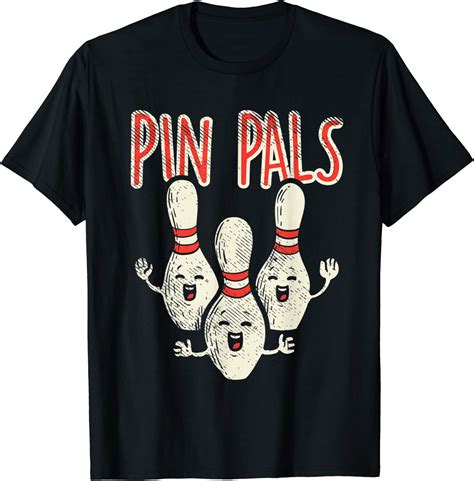 Pin Pals Ten Pin Bowling Bowler T Shirt Uk Clothing