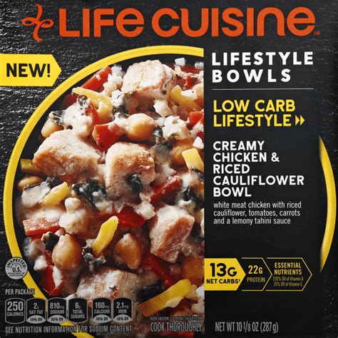 Life Cuisine Lean Cuisine Creamy Chicken And Riced Cauliflower Bowl