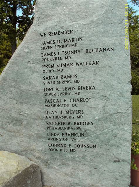 Unit 1012: The Victims' Families For The Death Penalty.: IN MEMORY OF THE D.C. SNIPER'S VICTIMS 