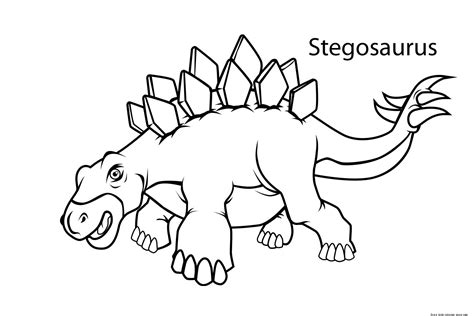 Printable stegosaurus dinosaur coloring pages for kidsFree Printable