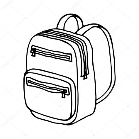 School Bag Isolated — Stock Vector © Arnica83 119663976