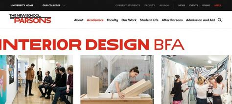 The New School Parsons Interior Design Schools Online 1024x460 