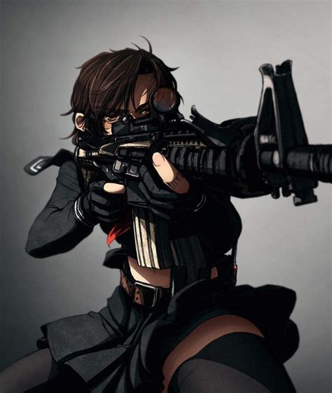 Share the best gifs now >>>. Anime Girls with Guns 5.🔫👩 | Anime Amino