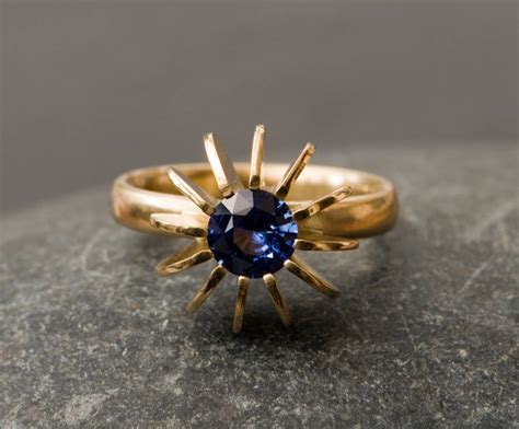 Blue Sapphire Gold Ring By William White