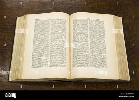 Open Old Book Stock Photo Alamy