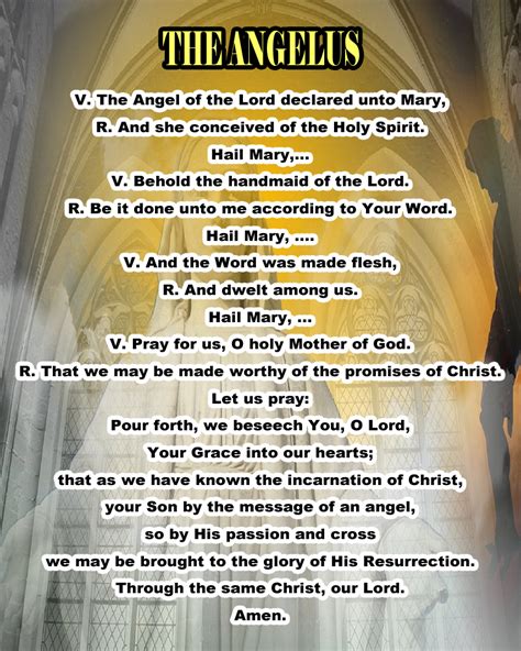 The Angelus Prayer Song Lyrics